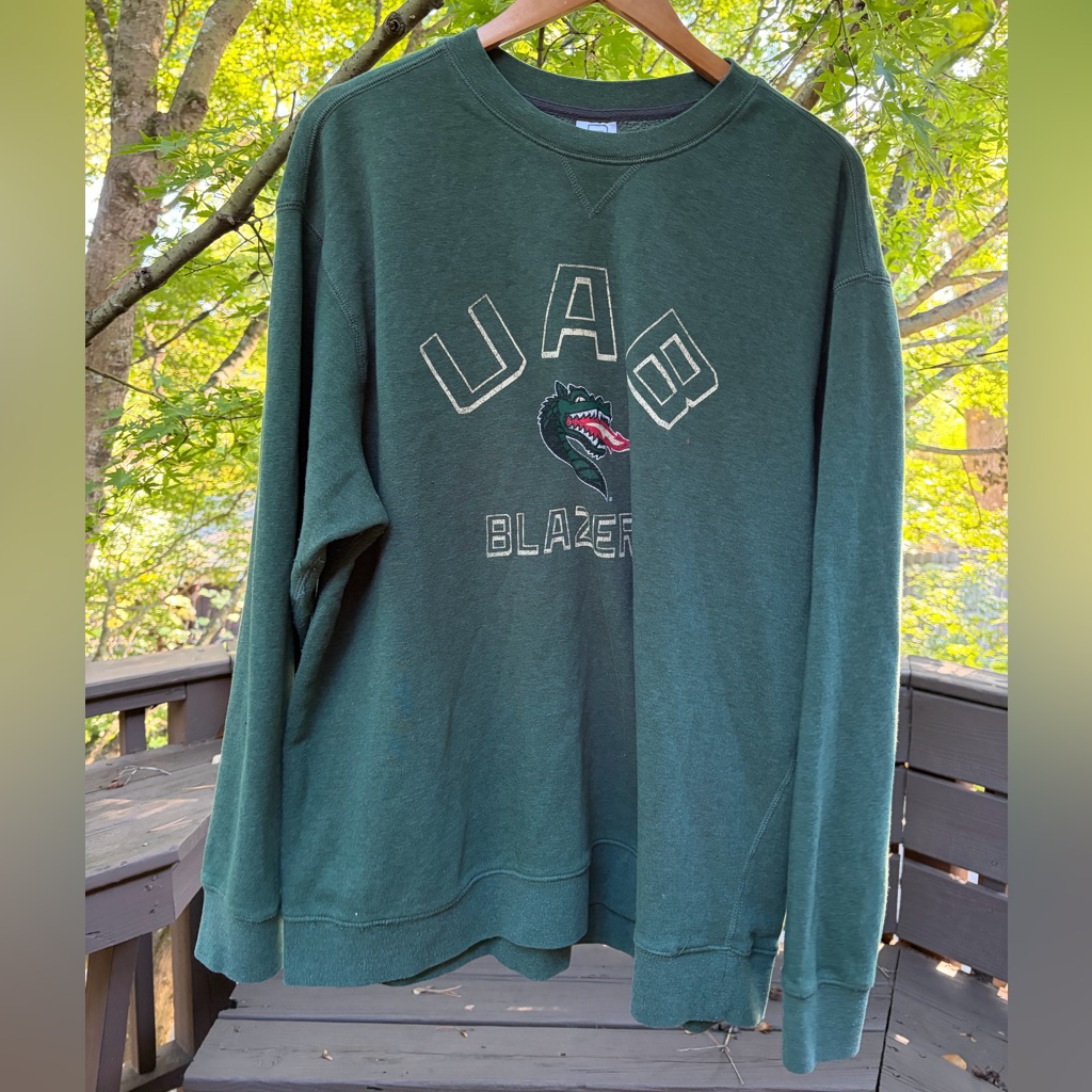 Pro Edge Uab Blazers Crewneck Sweater